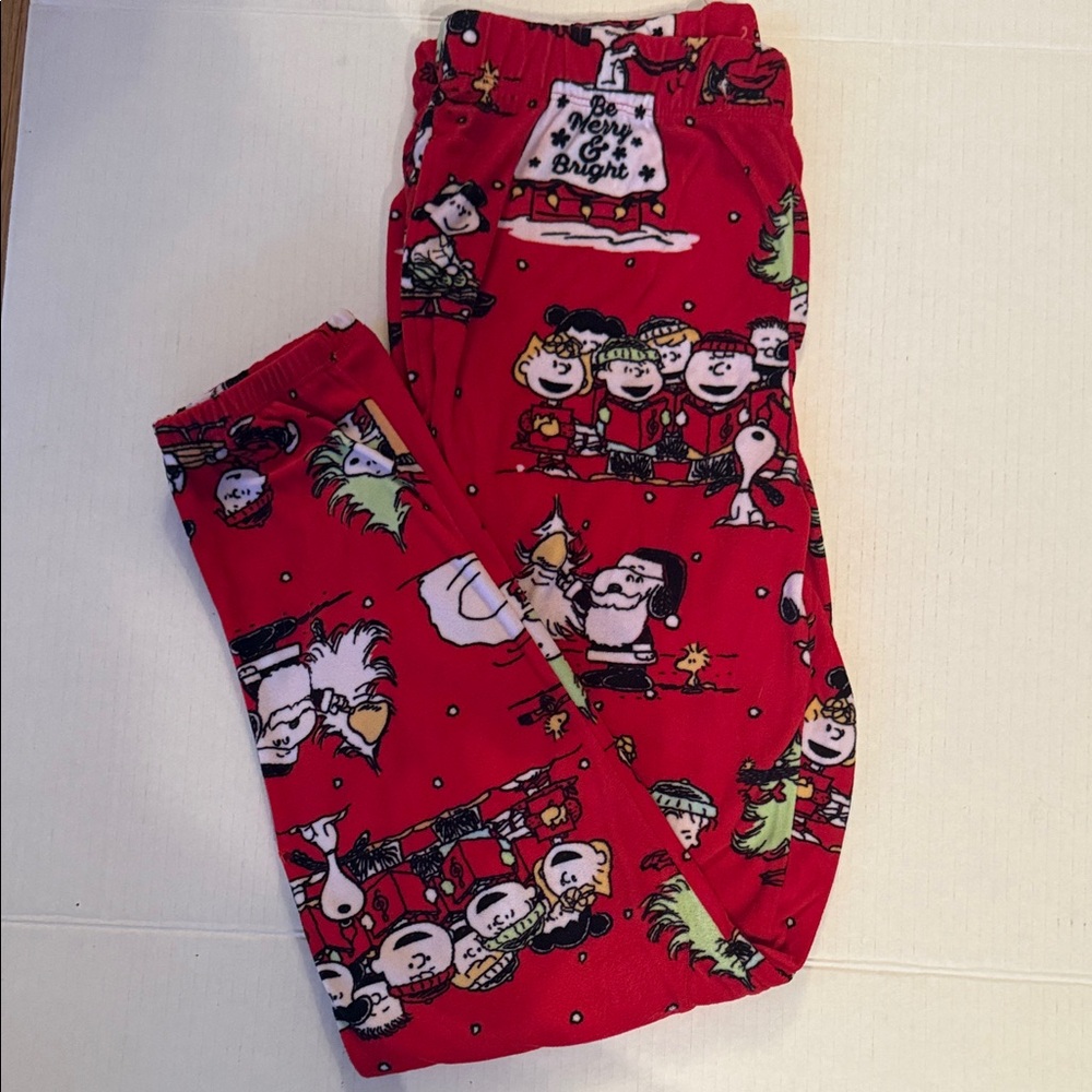 Peanuts Red Holiday Pajama Bottoms
